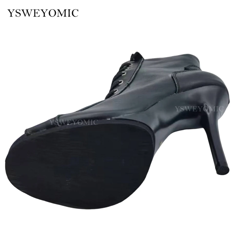 Platform Dance High Heels 11cm Customized PU leather or Real Leather  Salsa Latin Women Dance Shoes Sexy Heels For Dance Party 2