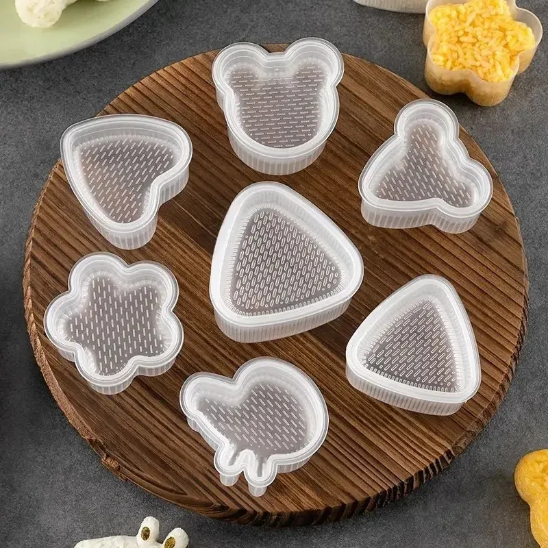 Sushi Mold Box Triangular Sushi Maker Mold Onigiri Rice Ball Food Press Kit Kitchen Bento Accessorie 4PCS