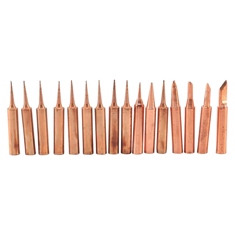 

936 Soldering Iron Tip Pure Copper 900M Soldering Tip Set 16Pcs