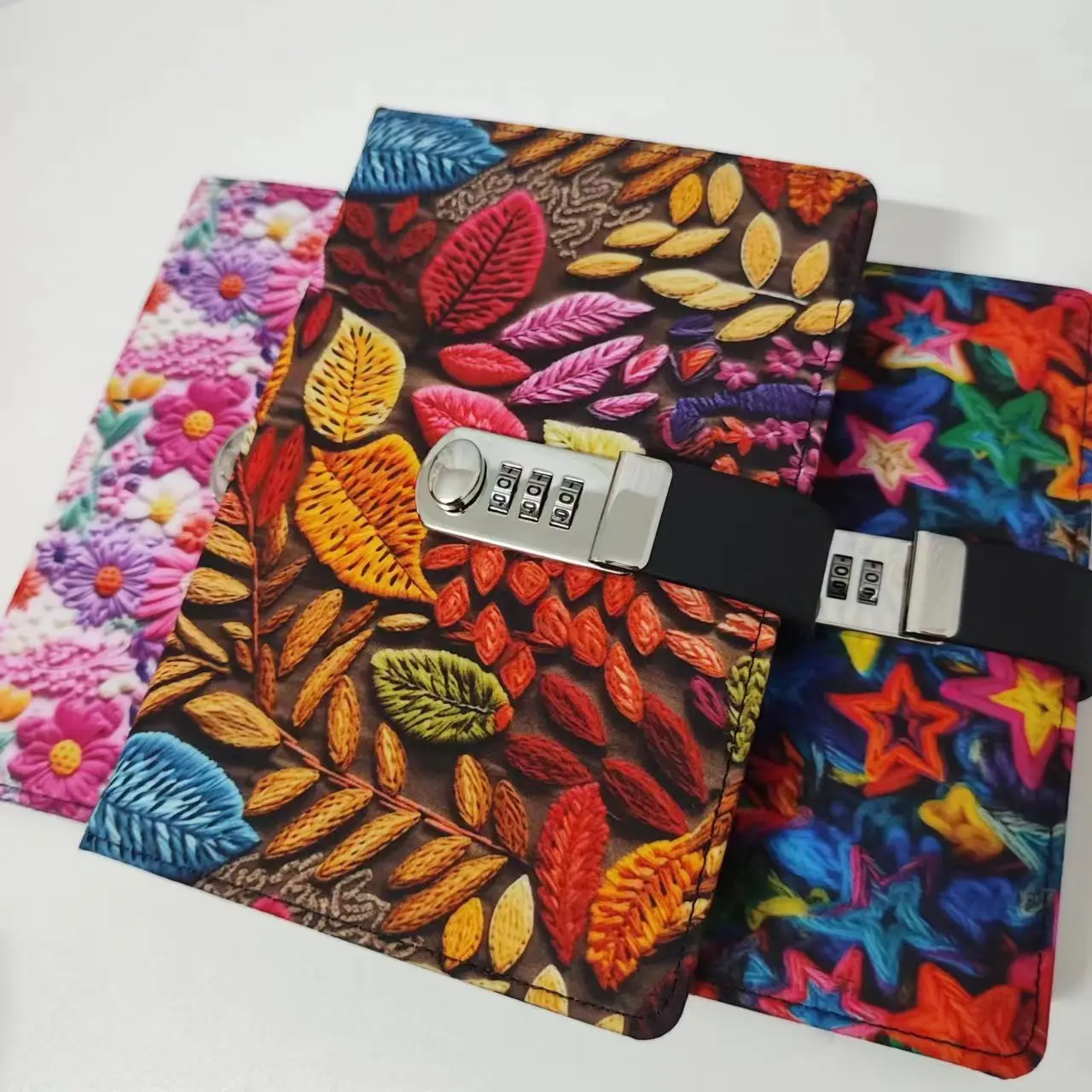 

Цветной блокнот A5, милый тканевый чехол ручной работы, дорожный дневник с замком, школьные принадлежности, блокнот, офисные заметки, праздничные подарки