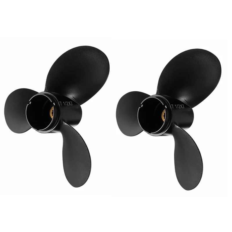 

2Pcs 7 1/2 X 7 Ship Engine Propeller 3-Blade Rotary Paddle 58110-91Jn0-019 For Suzuki Outboard Engine 4-6Hp