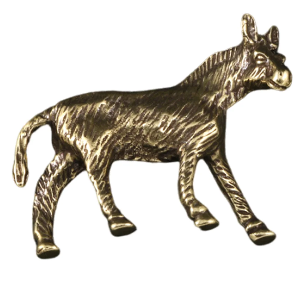 

Ancient Donkey Ornaments Figures Simulated Model Desk for Education Standing Statue Farm Animal Toy