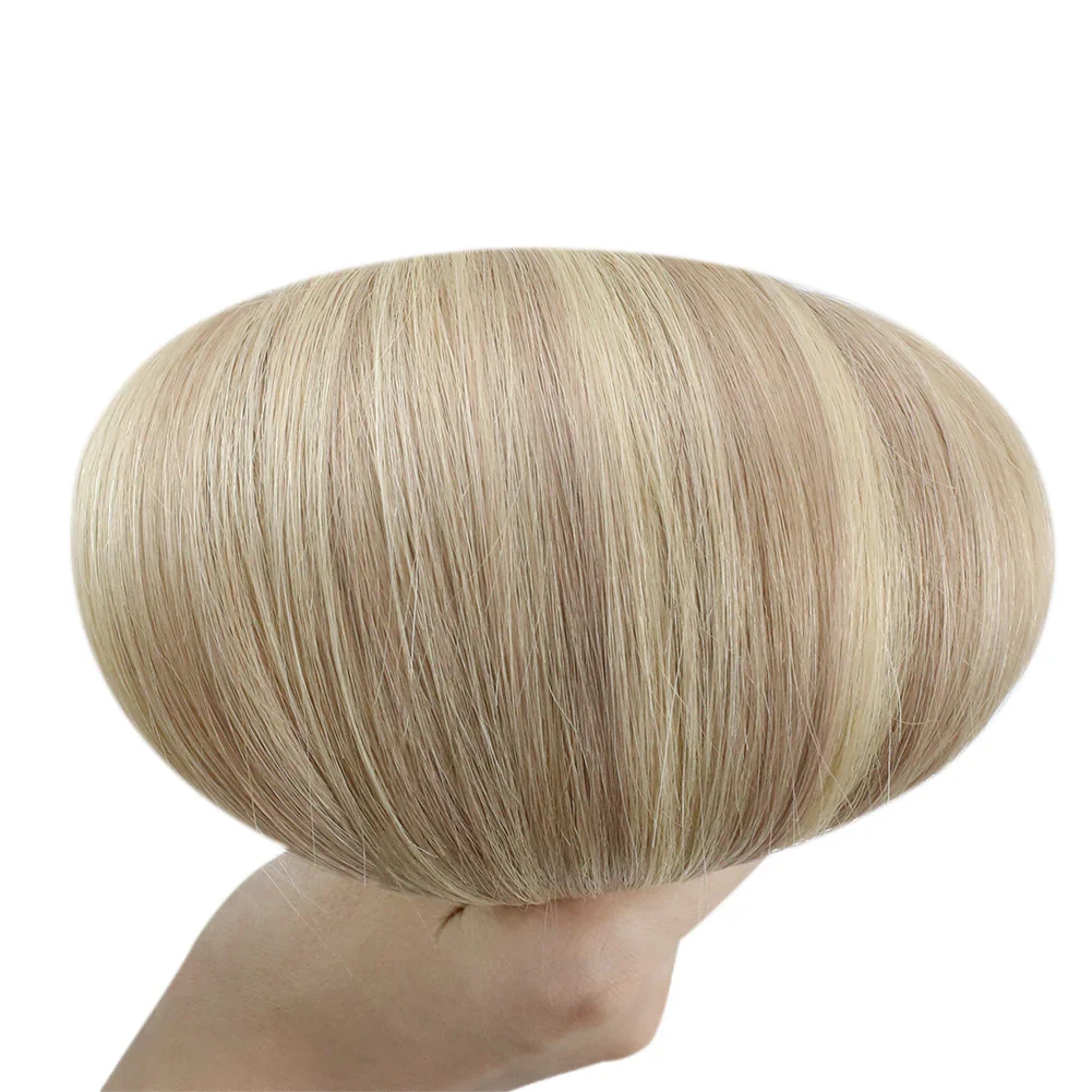 LaaVoo Invisible Tape in Hair Extensions For Women 25G&50G 12 Months Real Straight Human Hair Virgin Seamless Tape in Skin Weft