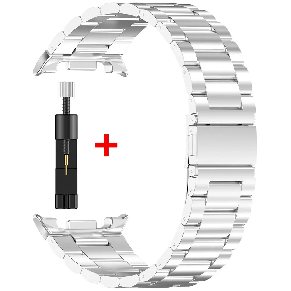 Sleek No Gap Metal Watch Band Bracelet