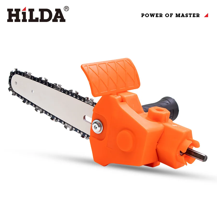 Electric Drill Converter Into Electric Chain Saw Portable Pruning Saw 4 Inch Chainsaw Bracket for Drills Wood work Tool