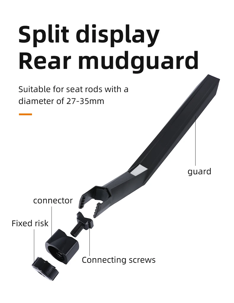 Description Picture 4 of itemBicycle Fender Quick Release Road Bicycle Mudguard Reflective Mountain Bike Mud Guard Ultralight MTB Fender Bike Part