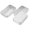 Square Japanese Aluminum Soap Box Travel Bar Soap Case Portable Soap Container Bathroom Supply Metal Soap Dish Soap Tray Storage 1