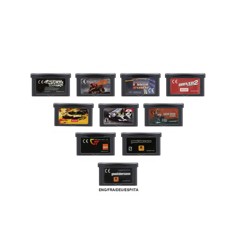 Superior 32 Bit Video Game Cartridge Memory Card for RAC Racing Game Series English Language