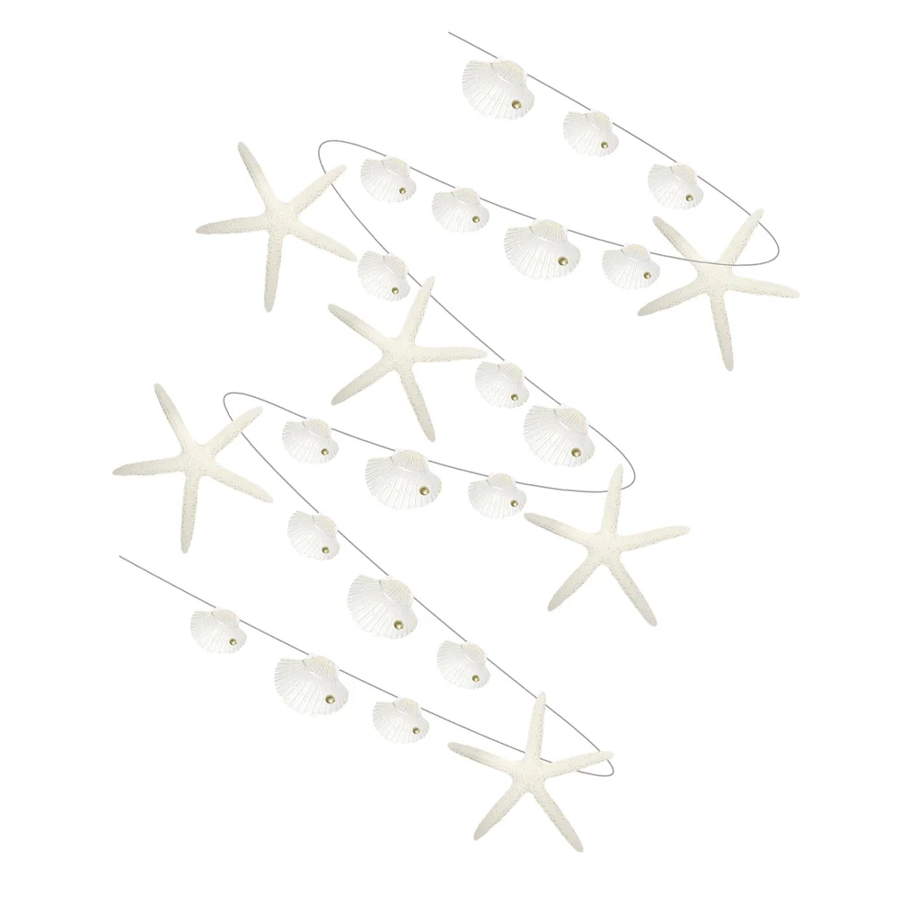 

Shell Banner Ocean Theme Hanging Banner Beach Party Under the Sea Party Decors