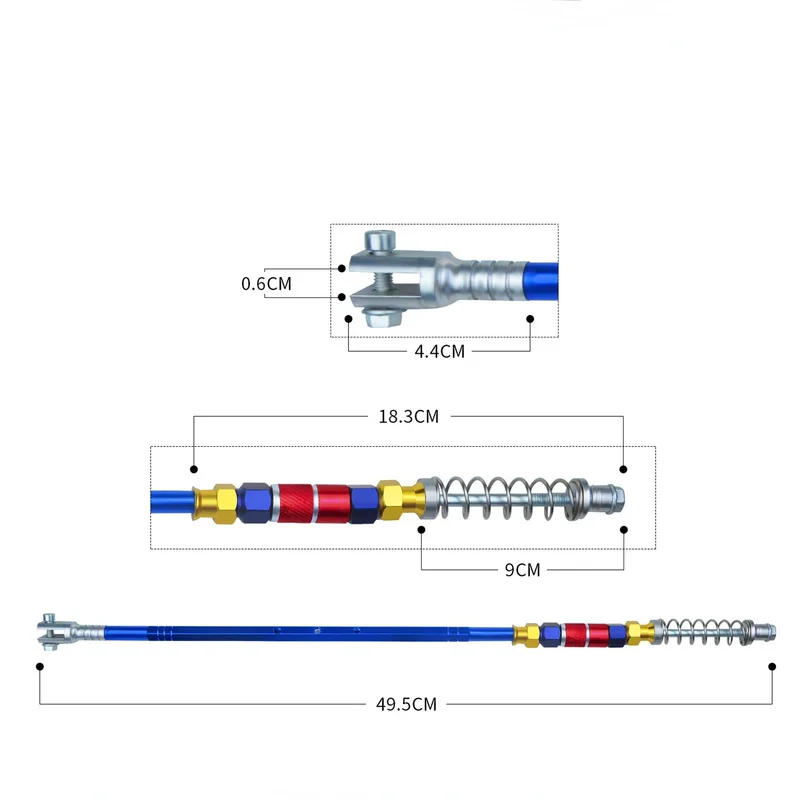 49.5CM Brake pull rod LC135 modified brake pull rod universal aluminium alloy Motorcycle Modification brake Accessories