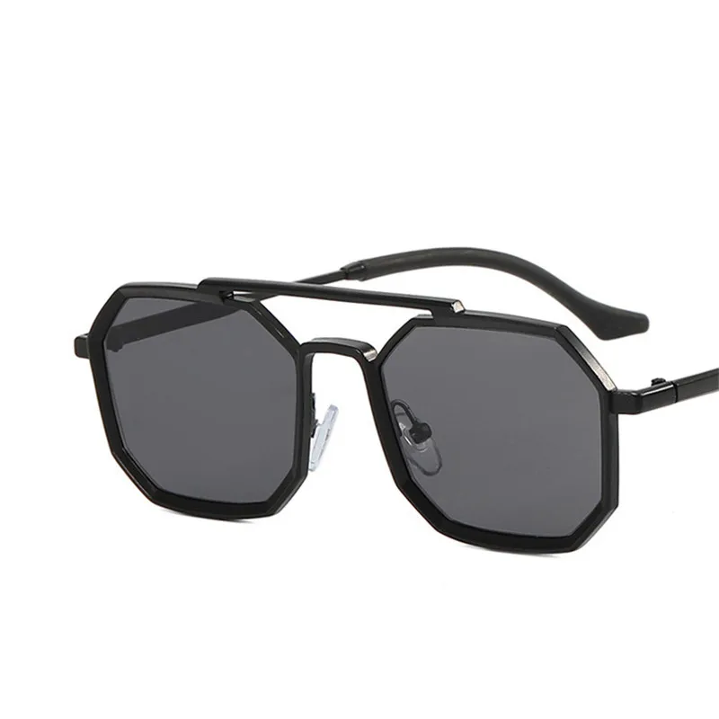 Yoovos Polygon Sunglasses Men 2022 Vintage Men Sunglasses Retro Showing Face Small Shades Glasses Rectangle Gafas De Sol_voghion.com