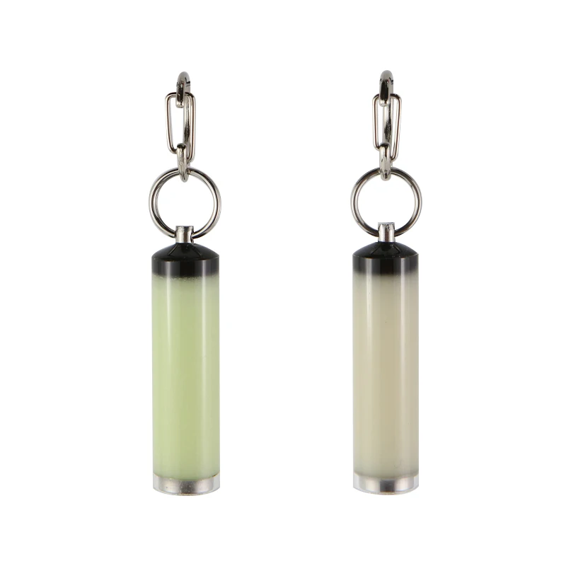 Luminous Pendant Everbright Glow Stick Resin EDC keychain Non-tritium Brightness High Signal Light Vehicle Accessory Bag Decor