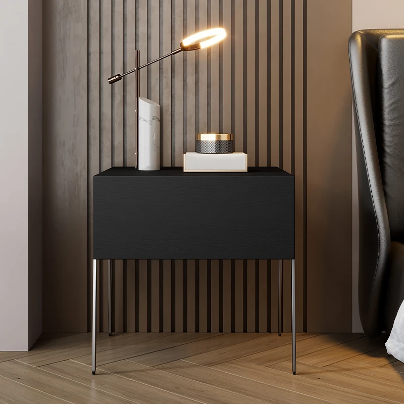 

Italian Minimalist Nightstands Simple Modern Bedroom Bedside Cabinet Creative Bedside Table Mesa De Noche Home Furniture WKNS