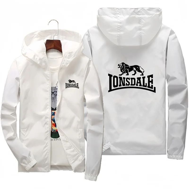 2024 Spring and Autumn Pilot Jacket Men's and Women's Casual Windproof Zipper Thin Hooded Men's Jacket Street Sports Sweatshirt
