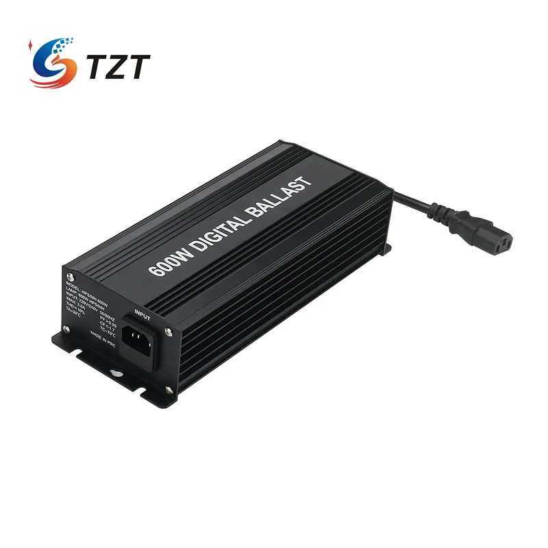 TZT Digital 600W Ballasts for Garden Planter Grow Lights HPS MH Bulbs Electronic Dimmable