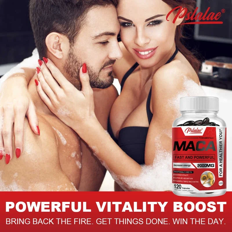 Maca Root Capsules-Boost Endurance & Strength To Maximize Vitality and Performance Muscle Mass Improve