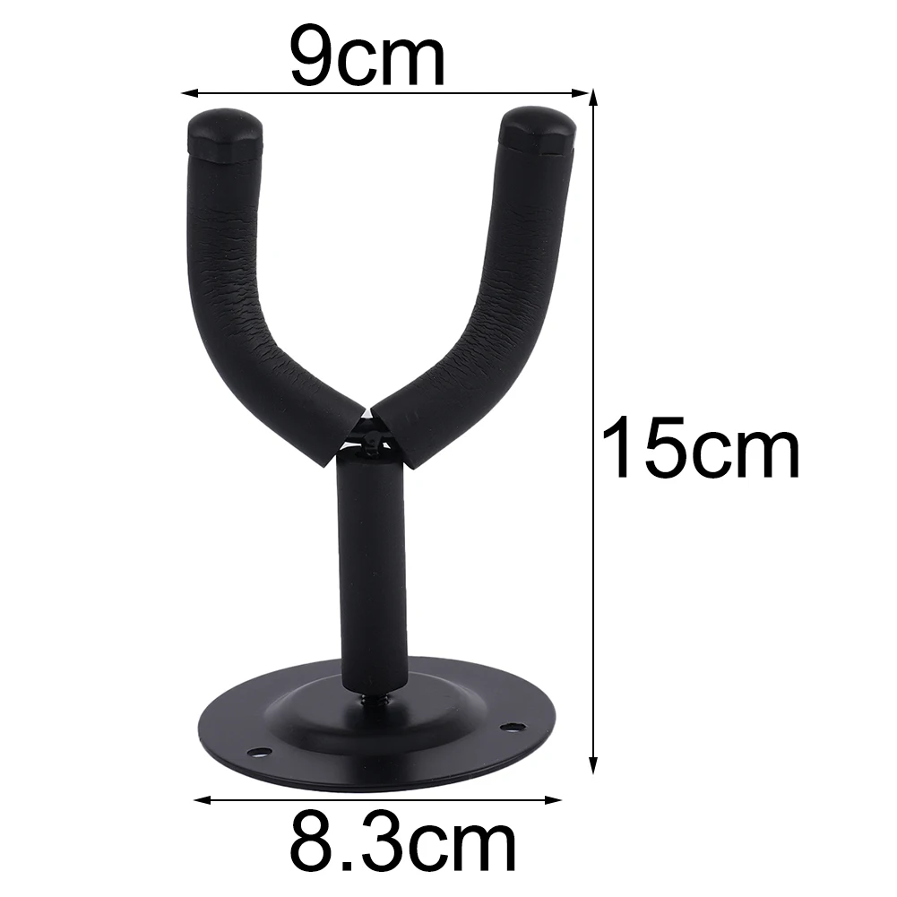 

Black Guitar Hanger Hook Holder Wall Mount Stand Rack Bracket With Cushioned Arms For Guitar Bass Ukulele Mandolin Universal