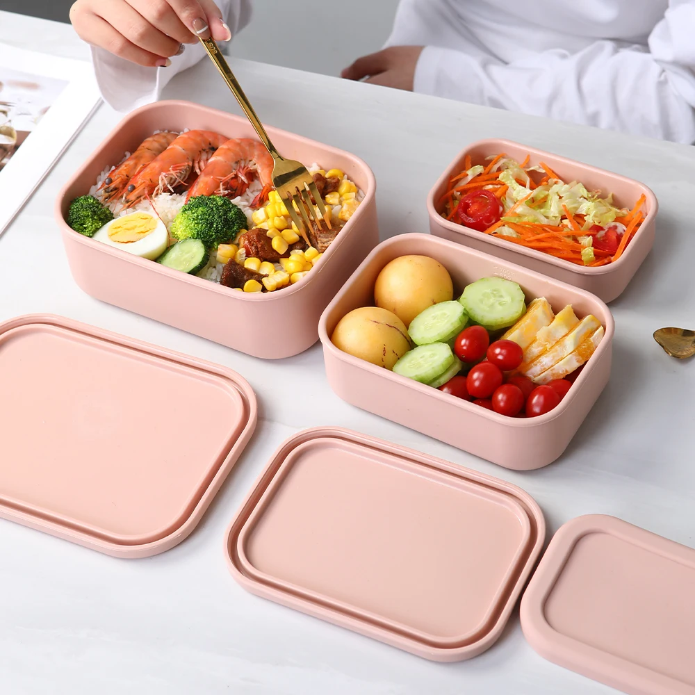 

Silicone Food Storage Container with Lids Reusable Airtight Lunch Bento Boxes for Adults Kids Freezer Camping Snack Container