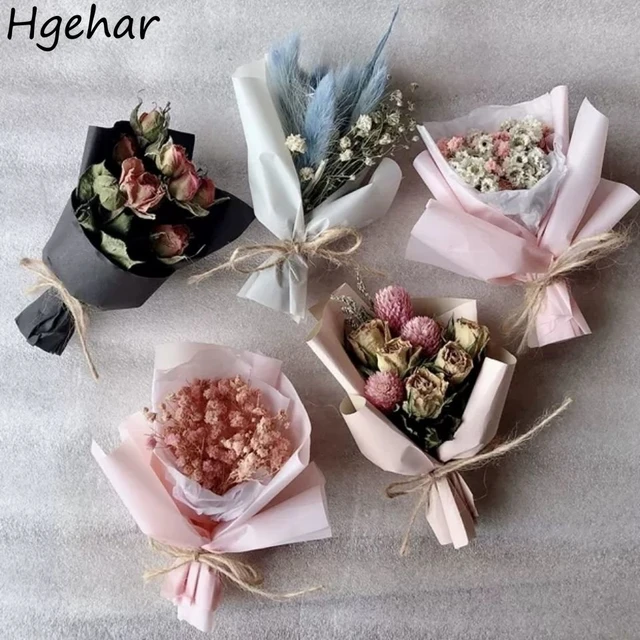 Mini Dried Flower Bouquet Gift Box Home Wedding Decoration