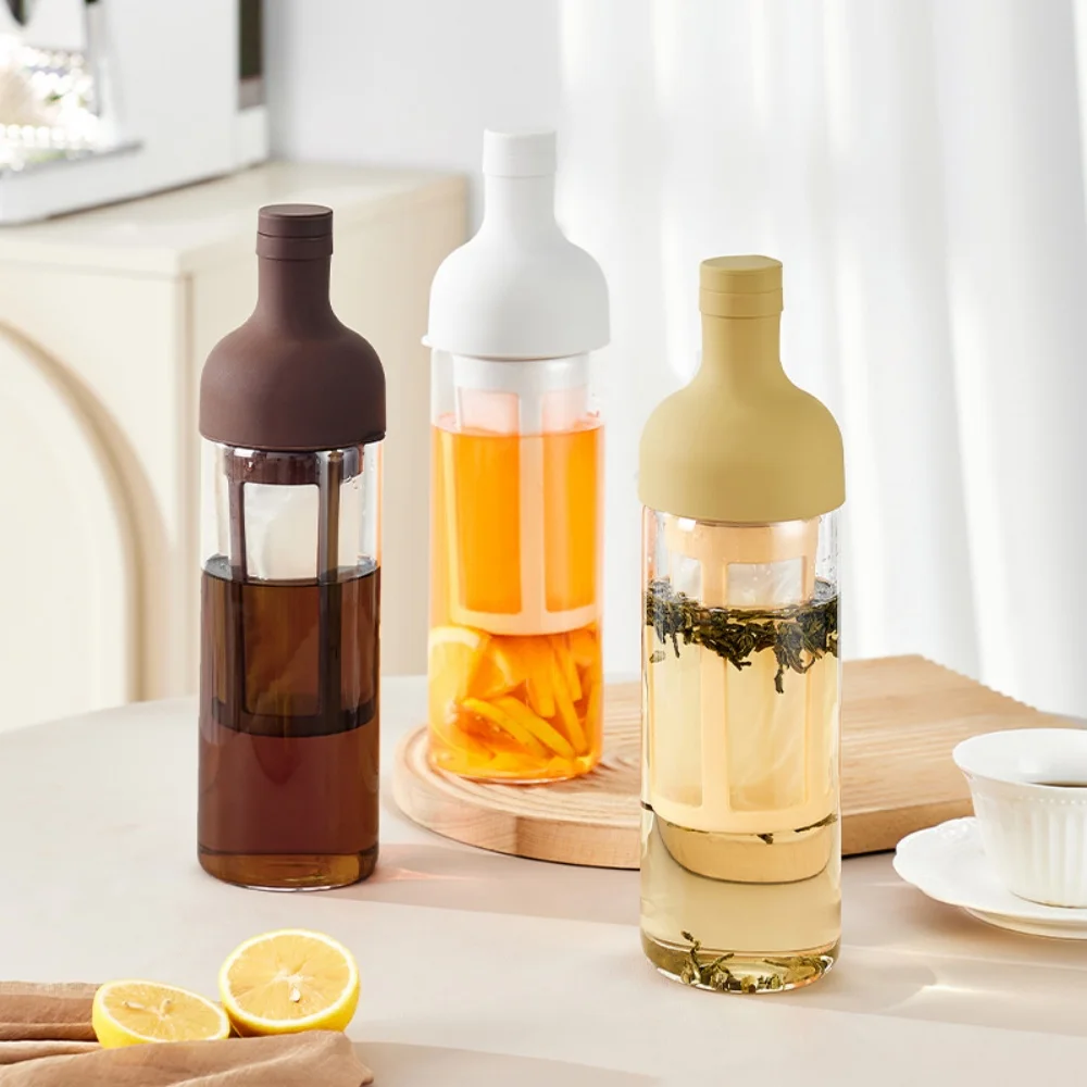 Description Picture 4 of itemManual Cold Brewer Pot High Borosilicate Glass Household Cold Brew Bottle Cold Brew Fruit Tea Kettle for Home Use Coffee Pot