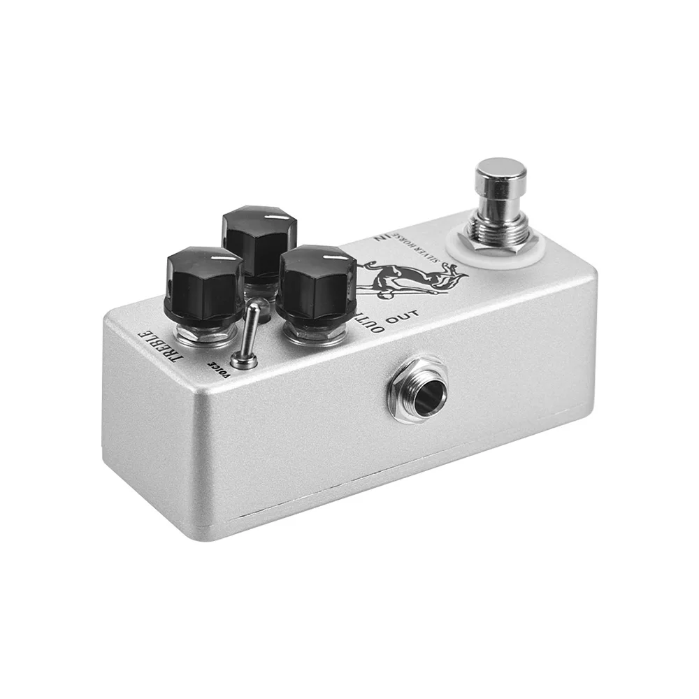 Mini Guitar Effect Pedal True Bypass Full Metal Shell MOSKY Classic Silver Horse Guitar Pedal Overdrive guitar effect pedal,guitar effects pedal