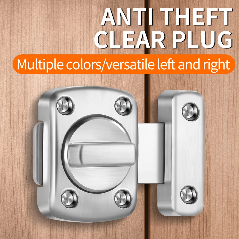 Door Latch Anti-theft Door Latch Cast Iron Hook Door Latch Adjustable Security Burglary Protection Lock Home Security