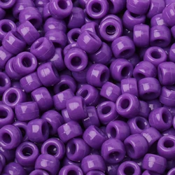 Set of 100 Luminous Acrylic Pony Beads - Large Hole Spacer Beads for DIY Crafts, Jewelry, Bracelets, and Hair Accessories (None Luminous 30)