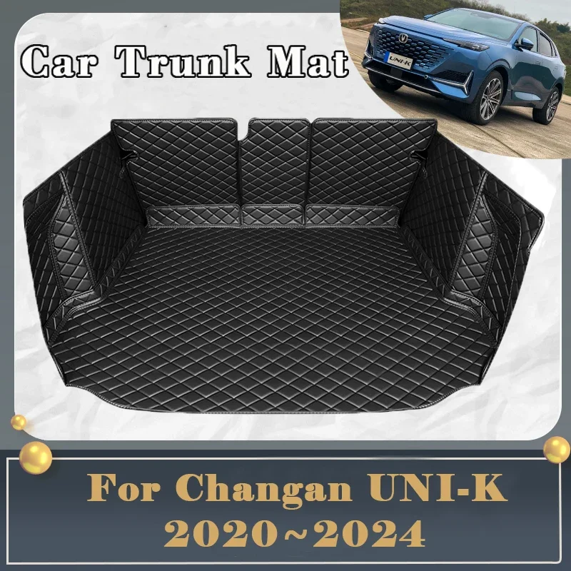 

Автомобильный коврик для багажника Changan UNI-K UNIK UNI K 2020 ~ 2024 грязеотталкивающий полностью роскошный задний поднос аксессуары 2023