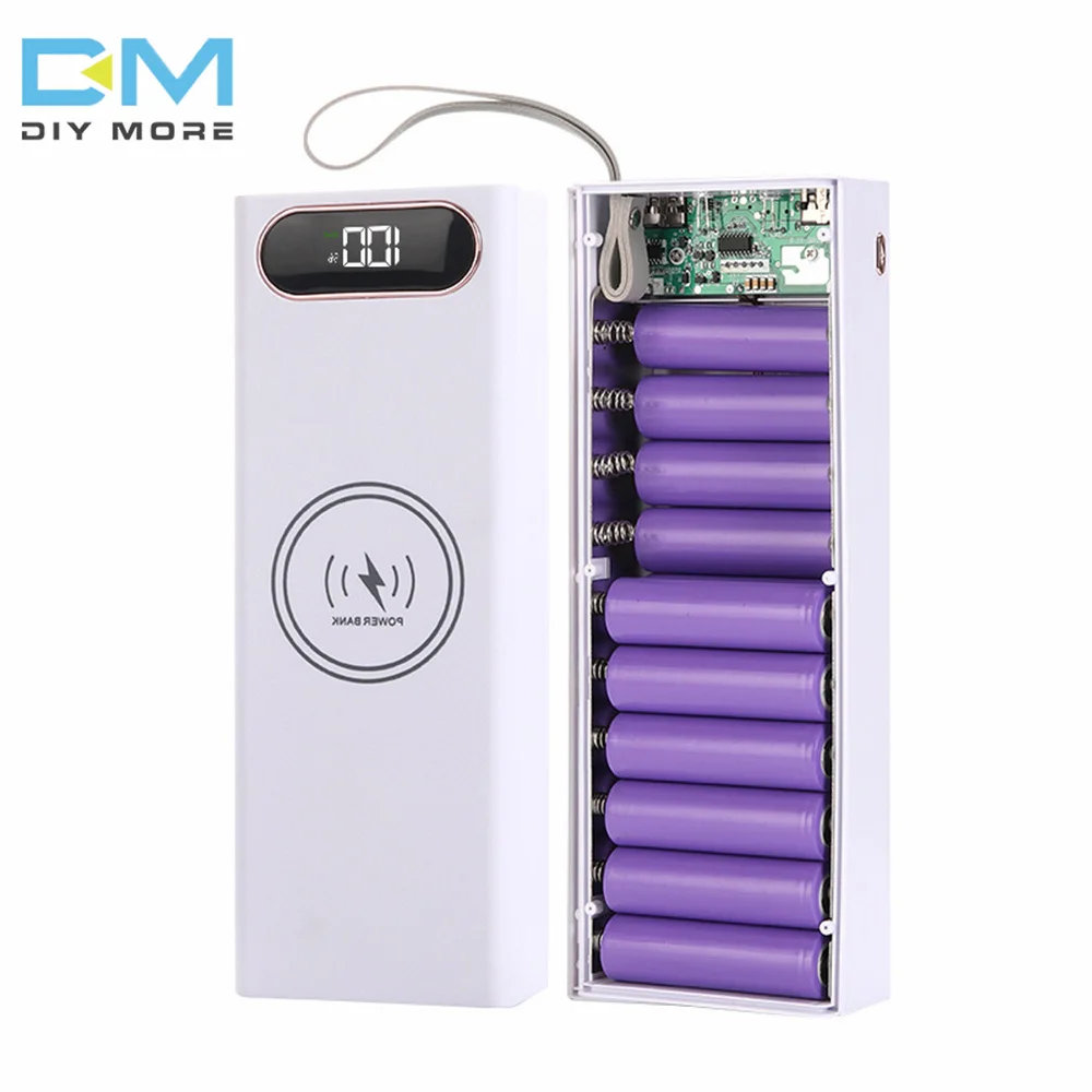 20-Section Detachable Mobile Power Case with 22.5W Fast Charging and Wireless Charging Capability