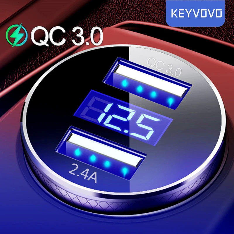 

Автомобильное зарядное устройство с двумя USB-портами, 5 В, 3,1 А