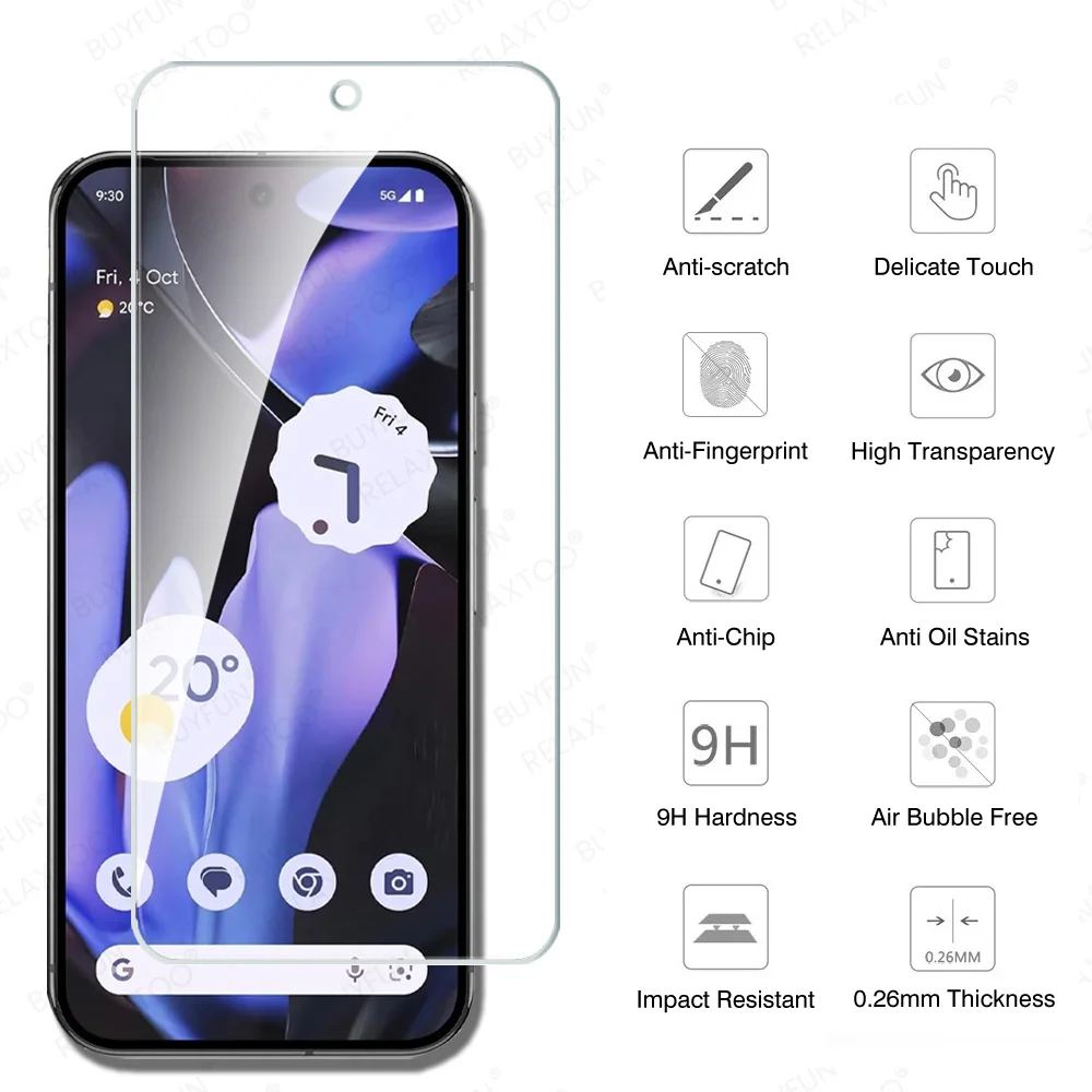 6-in-1 Premium Tempered Glass Screen Protector and Lens Film
