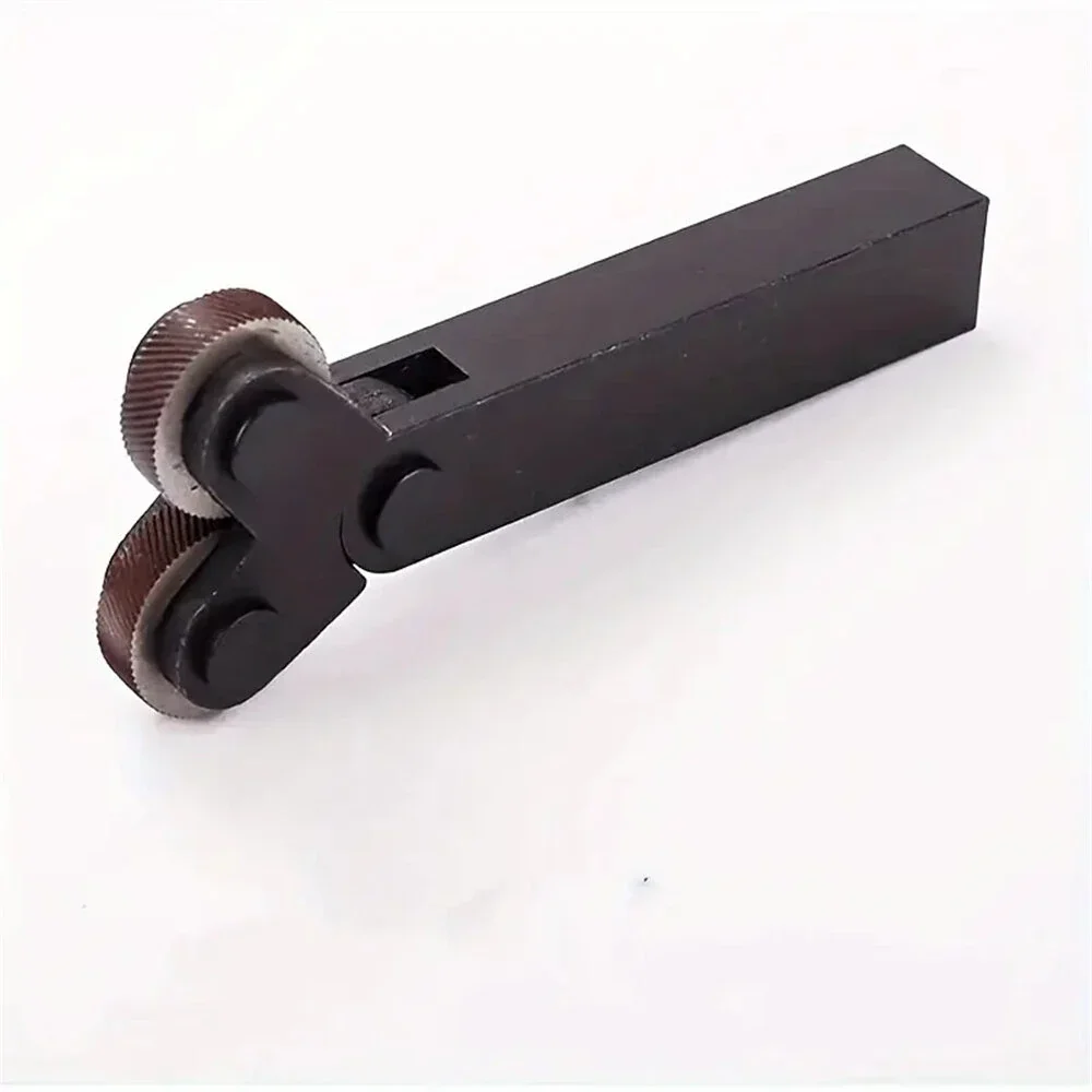 Knurling tool set 7PCS 0.5/1/2mm diagonal dual wheel linear knurl steel lathe cutter wheel holder hob