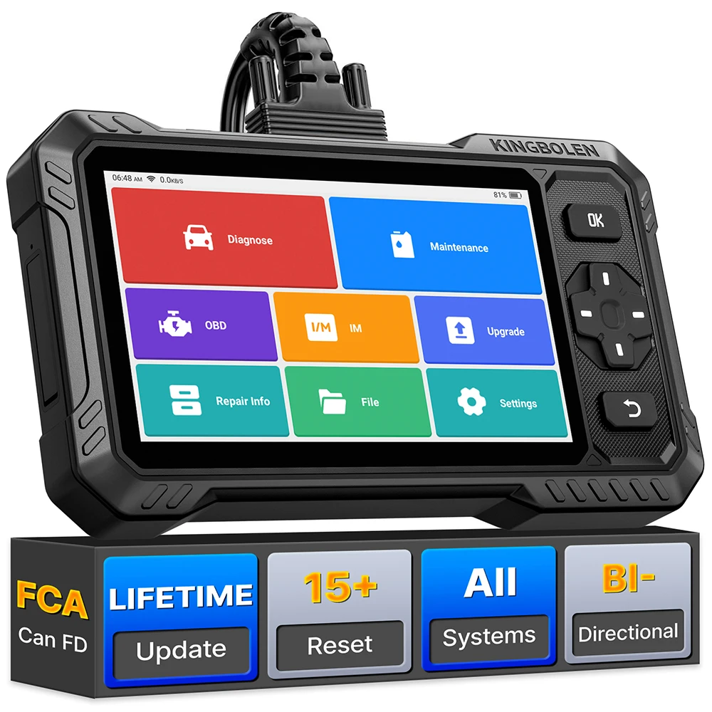 KINGBOLEN S6 ELite CAN FD Allsystem-Autodiagnosegerät Bidirektionaler Test Auto OBD Scanner SAS TPMS 15 Reset-Funktionen Lebenslange Kostenlose Updates – Detail 2