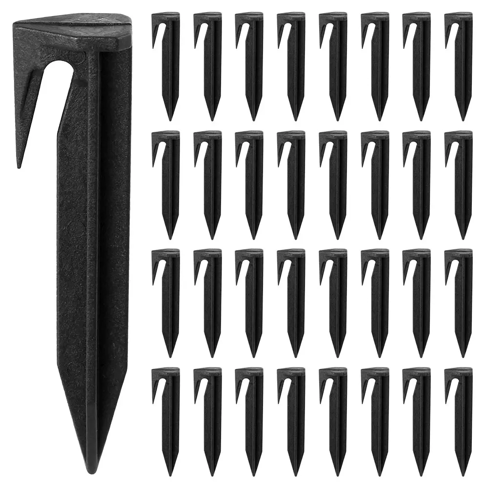 100Pcs Plastic Tent Stakes Tent Nail Heavy Duty 8.5 cm High Pegs Spike Hook Outdoor Camping Fixing Pins Canopy Stakes