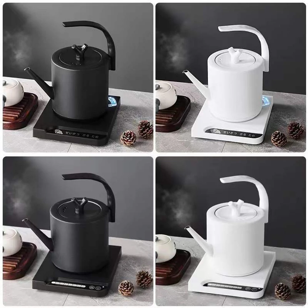 220V 1500W Kettle Tea Stainless Steel Teapot 1.0L Stove Metal Coffee Pot For Hotboiling Pots Gas Home Camping Kitchen Accessorie
