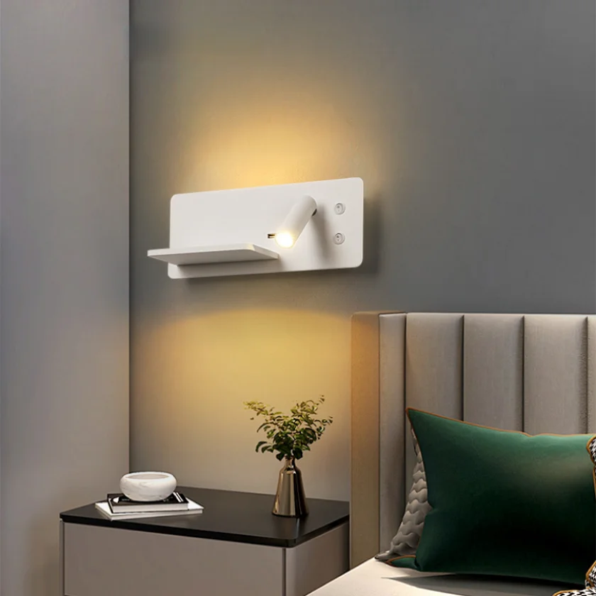 현대 호텔 벽 램프 Usb 무선 충전 Sconce 조명 독서 조명 장식 스포트라이트 배경 침실 머리맡 Led