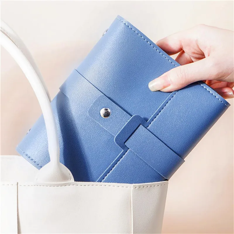 Travel Jewelry Organizer | 1PC PU Leather Ear Stud Storage Bag, Multi-Layer Jewelry Org... - SKU PESB1858 - UGI Packaging