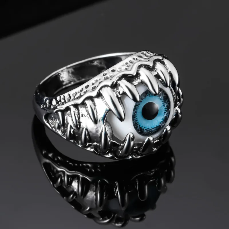 Anello punk occhio del diavolo per uomo e donna stile retro_voghion.com