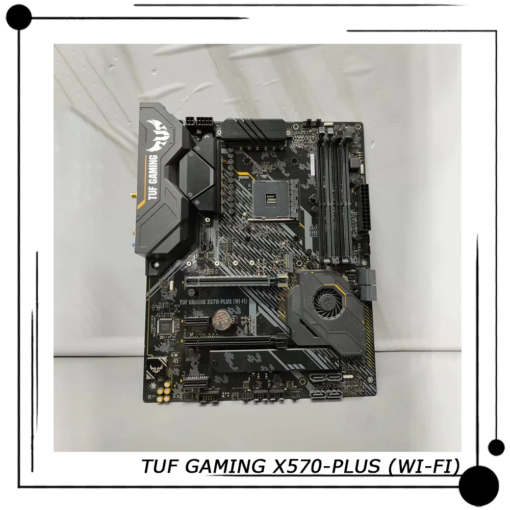 Игровая версия TUF (Wi-Fi) для ASUS Desktop ATX X570-PLUS X570 AM4 DDR4 AMD 3rd/2nd Gen Ryzen 100% протестирована