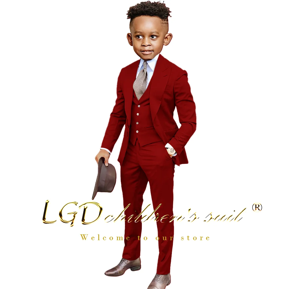 Boys' 3-piece formal suit for weddings parties and special occasions for children aged 3-16 Boys Formal Suit Set