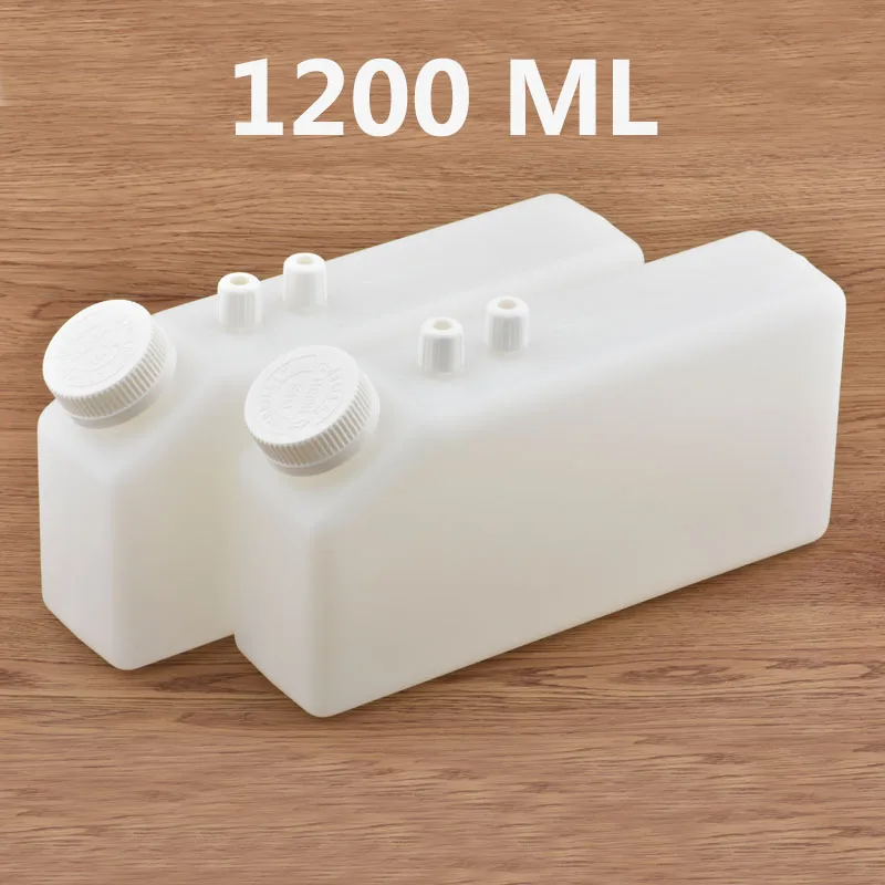 Caixa Resistente à Corrosão Eco Solven Tinta Branca 1200ml Tanque de Tinta para Impressoras Eco Solvente Impressora de Grande Formato Pcs