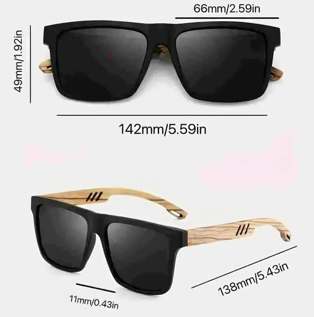 Men's Lightweight High-Definition Large Frame Fashion Glasses