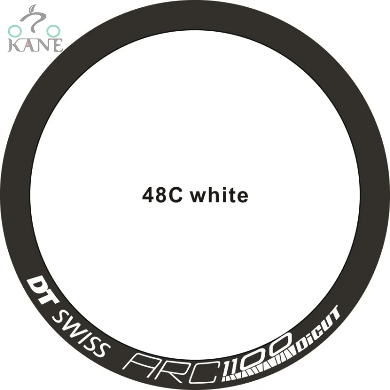 Autocollants Jantes Vélo Route 700c - Lot Pour 2 Roues - Vinyle Décoratif Brillant (48C White)
