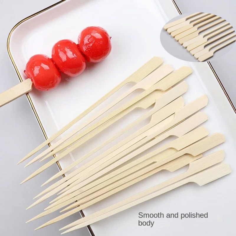 Barbecue Donut Fryer Disposable Skewers Prod Commercial Skewer Bobo Chicken Skewer Bamboo Stick with Handle