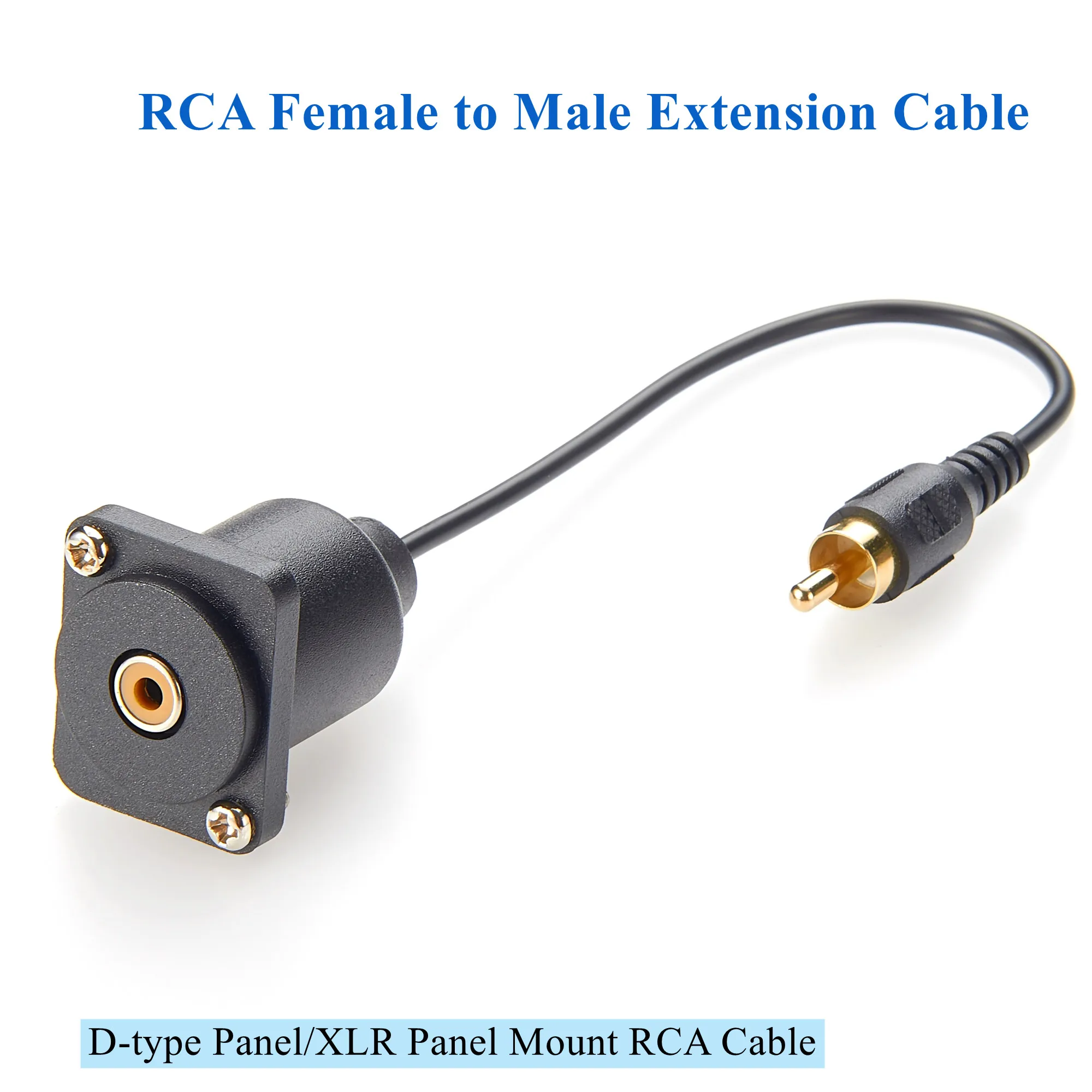 Adattatore Prolunga RCA Femmina-Femmina Oro 2 Pezzi - Per Audio E Video AV