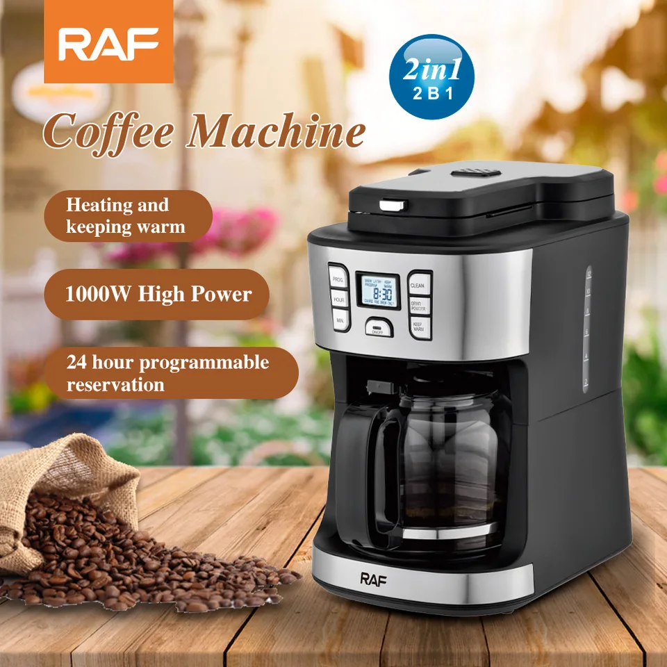 RAF 1000W American coffee machine home multi-function automatic