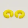 2.5x2.5cm C-shaped earrings in Europe and America, popular candy color, no ear hole, ear bone clip, acrylic ear clip for women 4