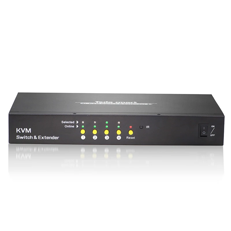 Cat 5e/6 케이블 4x6 HDMI KVM 스위치, 60m 5 웨이 익스텐더