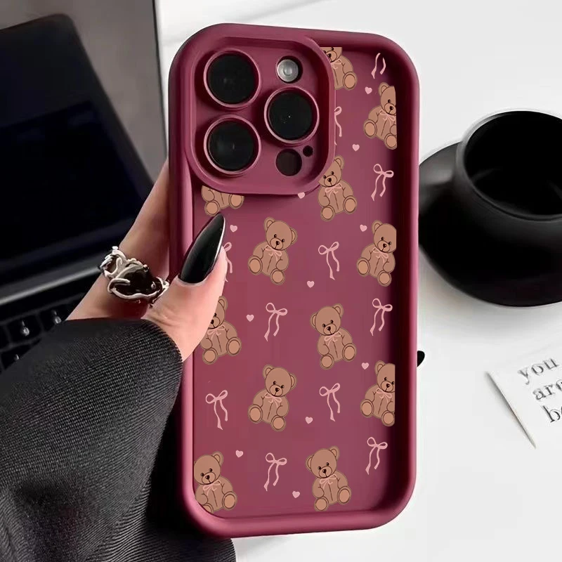 Adorable Bear Design Phone Case