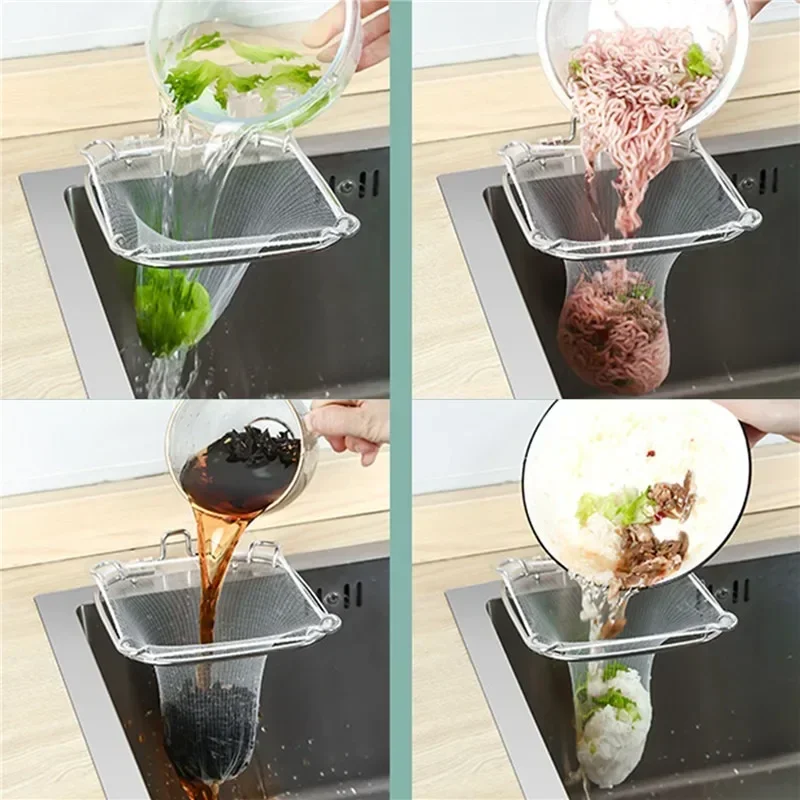 Disposable Food Scrap Sink Strainer Kitchen Sink Stainless Steel Drain Rack Garbage Strainer Rack Easy To Clean Universal Size 5
